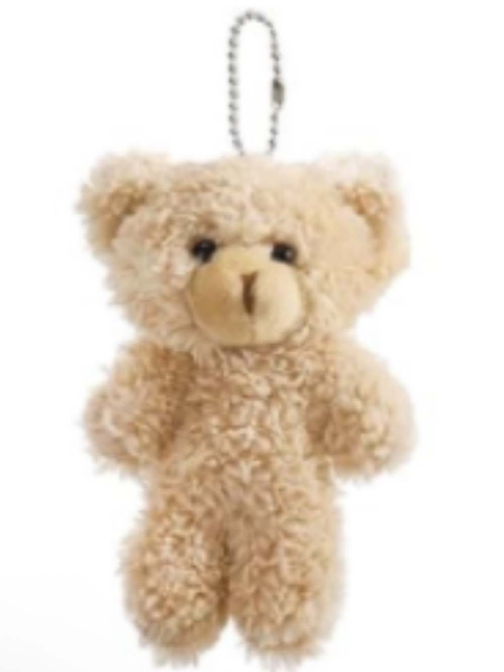 NEW Teddy Bear Bag Charm Plush Tan Light Brown Y2K Cute Kawaii